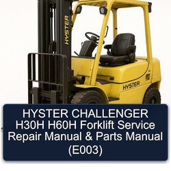 Hyster Challenger H30H H60H Forklift Parts (E003) Catalog PDF