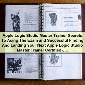 Renault Master Apple Logic Studio Trainer Exam Preparation Career Denise Maxwell Service Repair Workshop Manual PDF