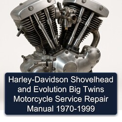 1970-1999 Harley-davidson Shovelhead Evolution Big Twins Motorcycle Service Repair Workshop Manual PDF