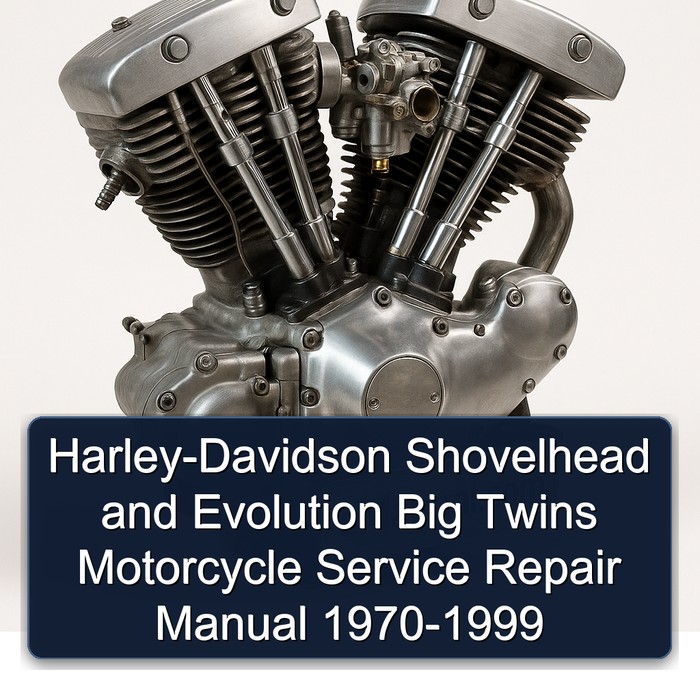 1970-1999 Harley-davidson Shovelhead Evolution Big Twins Motorcycle Service Repair Workshop Manual PDF