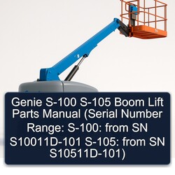 Genie S-100 S-105 Boom Lift Parts (serial Number Range: S-100: From SN S10011d-101 S-105: S10511d-101) Catalog PDF