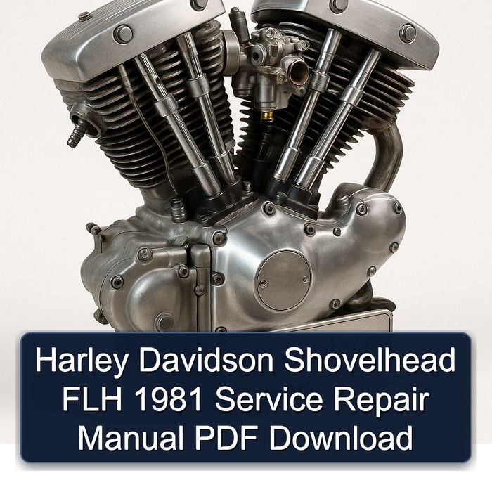 1981 Harley Davidson Shovelhead FLH Service Repair Workshop Manual PDF