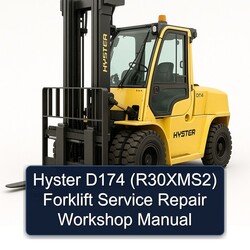 Hyster D174 (R30XMS2) Forklift Service Repair Workshop Manual PDF