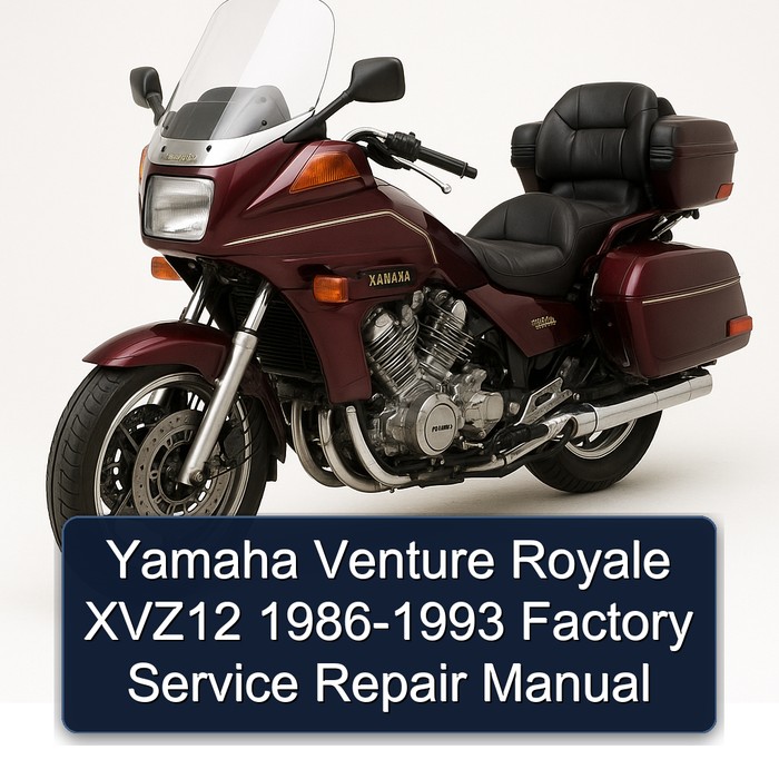 1986-1993 Yamaha XVZ Models Venture Royale XVZ12 Service Repair Workshop Manual PDF
