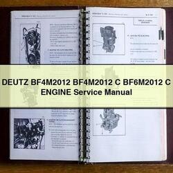 Deutz BF Series Bf4m2012 C Bf6m2012 Engine Service Repair Workshop Manual PDF