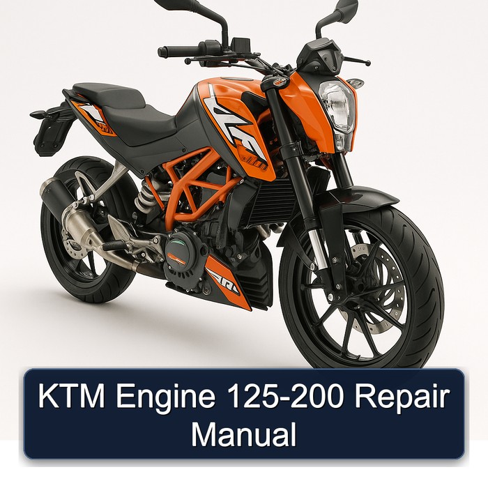 KTM 125 Engine -200 Service Repair Workshop Manual PDF
