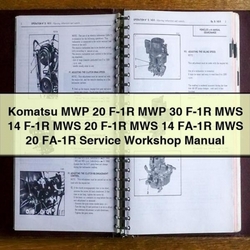 Komatsu MWP 20 F-1R 30 MWS 14 FA-1R Service Repair Workshop Manual PDF