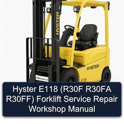 Hyster E118 (r30f R30FA R30ff) Forklift R30F R30FF Service Repair Workshop Manual PDF