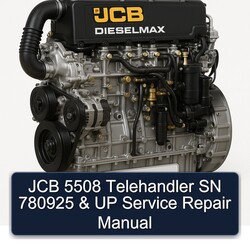 JCB 5508 Telehandler SN 780925 UP Service Repair Workshop Manual PDF