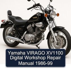 1986-1999 Yamaha Virago XV1100 Digital Service Repair Workshop Manual PDF