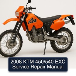 2008 KTM 450 /540 EXC Service Repair Workshop Manual PDF