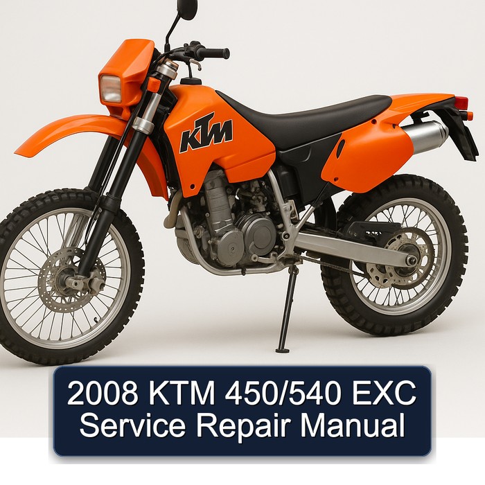 2008 KTM 450 /540 EXC Service Repair Workshop Manual PDF