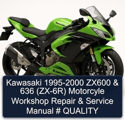 1995-2000 Kawasaki ZX Models ZX600 636 (ZX-6R) Motorcyle Service Repair Workshop Manual PDF