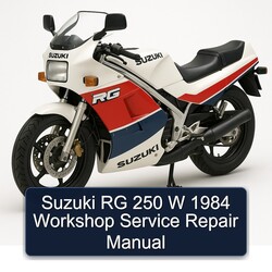 1984 Suzuki RG Series 250 W Service Repair Workshop Manual PDF