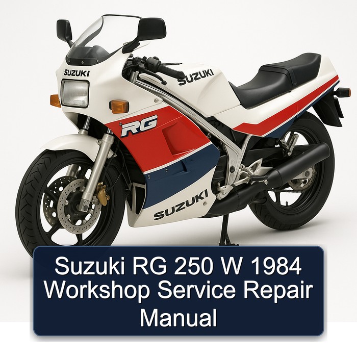 1984 Suzuki RG Series 250 W Service Repair Workshop Manual PDF