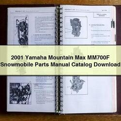 2001 Yamaha Mountain Max MM700F Snowmobile Parts Catalog PDF
