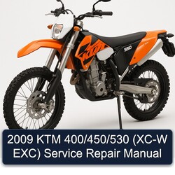 2009 KTM 400/450/530 (XC-W EXC) Manual de servicio y reparación 