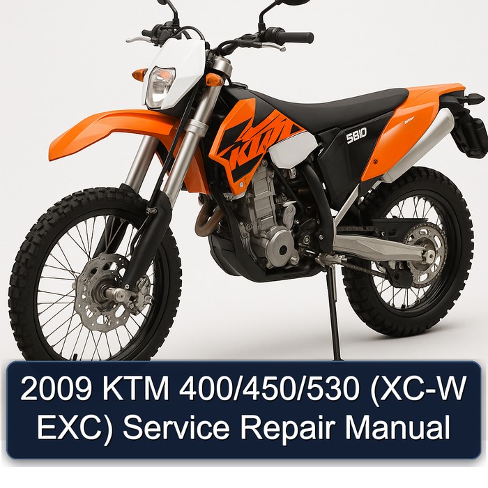 2009 KTM 400 /450/530 (xc-w Exc) Service Repair Workshop Manual PDF