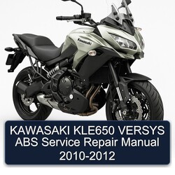 2010-2012 Kawasaki Versys KLE650 ABS Service Repair Workshop Manual PDF