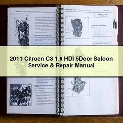 2011 Citroen C3 1.6 HDI 5DOOR Saloon Service Repair Workshop Manual PDF