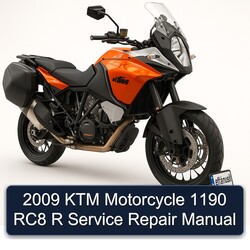 2009 KTM 1190 Motorcycle RC8 R Service Repair Workshop Manual PDF