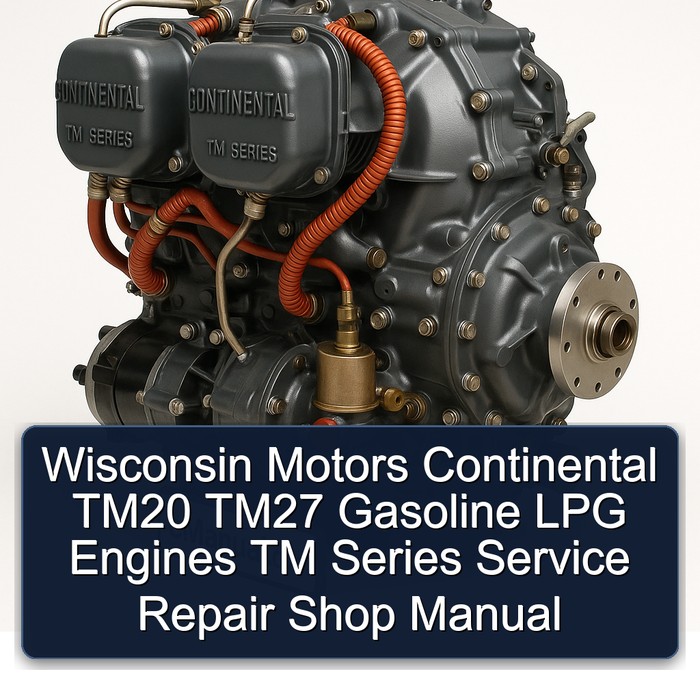 Continental TM Series Wisconsin Motors TM20 TM27 Gasoline LPG Engines Shop Service Repair Workshop Manual PDF