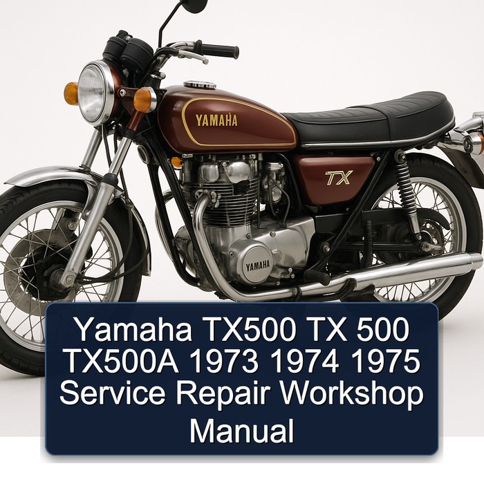1973-1975 Yamaha TX Models TX500 500 TX500A Service Repair Workshop Manual PDF