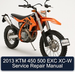 2013 KTM 450 500 EXC XC-W Service Repair Manual 