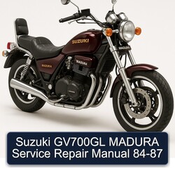 1984-1987 Suzuki Madura GV700GL Service Repair Workshop Manual PDF