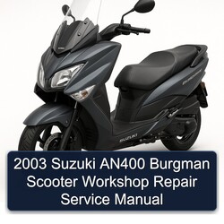 2003 Baotian Suzuki AN400 Burgman Scooter Service Repair Workshop Manual PDF