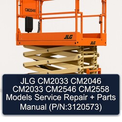 JLG CM2033 CM2046 CM2546 CM2558 Models Parts (p/n:3120573) Catalog PDF
