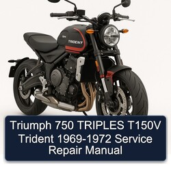 1969-1972 Triumph Trident 750 Triples T150V Service Repair Workshop Manual PDF