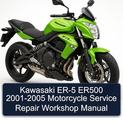 2001-2005 Kawasaki ER Models ER-5 ER500 - Motorcycle Service Repair Workshop Manual PDF