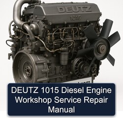 Deutz 1015 Diesel Engine Service Repair Workshop Manual PDF