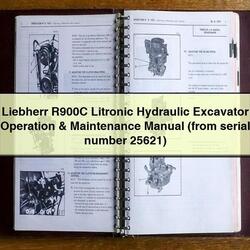 Liebherr R900C Litronic Hydraulic Excavator Operation (from Serial Number 25621) Service Repair Workshop Manual PDF
