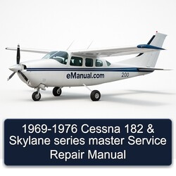 1969-1976 Cessna 182 Skylane Series Master Service Repair Workshop Manual PDF