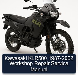 1987-2002 Kawasaki KLR Series KLR500 Service Repair Workshop Manual PDF