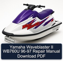 1996-1997 Yamaha Waveblaster II WB760U Service Repair Workshop Manual PDF