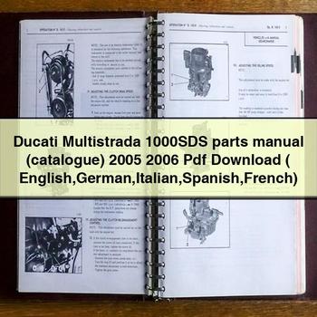 2005-2006 Ducati Multistrada 1000SDS Parts (CATALOGUE) ( English German Italian Spanish French) Catalog PDF
