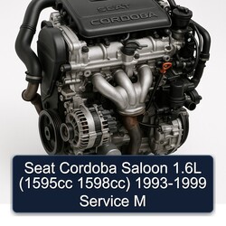 1993-1999 Seat Cordoba Saloon 1.6l (1595cc 1598cc) - M Service Repair Workshop Manual PDF