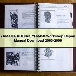 2003-2006 Yamaha Kodiak YFM450 Service Repair Workshop Manual PDF