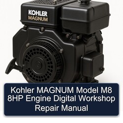 Kohler Magnum Models Model M8 8HP Engine Digital Service Repair Workshop Manual PDF