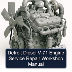 Detroit Diesel 71 Series V-71 Engine Service Repair Workshop Manual PDF