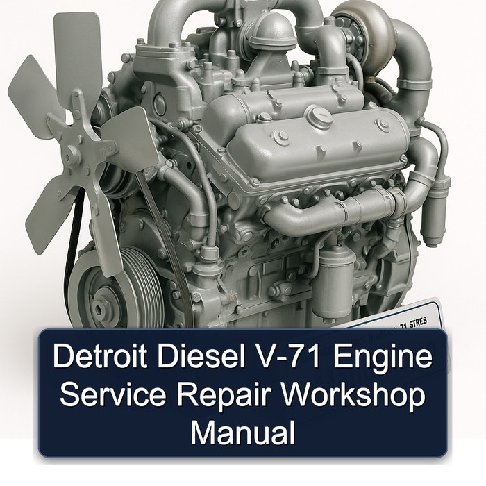 Detroit Diesel 71 Series V-71 Engine Service Repair Workshop Manual PDF