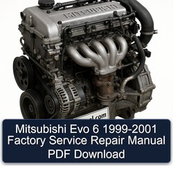 1999-2001 Mitsubishi Evo 6 Service Repair Workshop Manual PDF