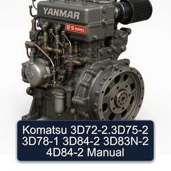 Yanmar 2 S Series Komatsu 3d72-2.3d75-2 3D78-1 3D84-2 3D83N-2 4D84-2 Service Repair Workshop Manual PDF