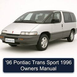 1996 Pontiac Trans Sport ‘96 Owners Owner's Manual PDF