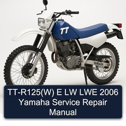 TT-R125(W) E LW LWE 2006 Yamaha Manual de servicio y reparación 