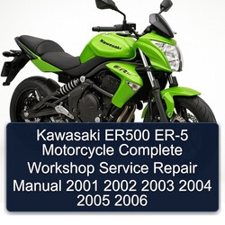 2001-2006 Kawasaki ER Models ER500 ER-5 Motorcycle Service Repair Workshop Manual PDF