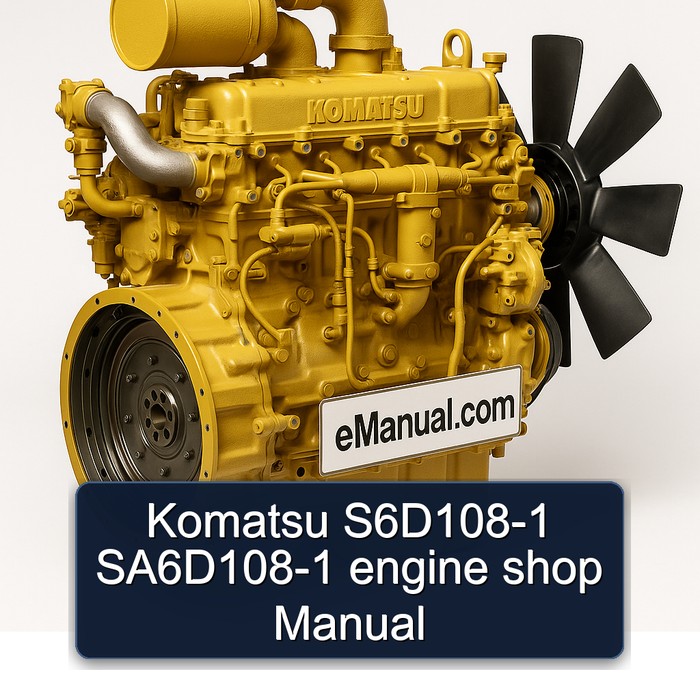 Komatsu 108 S6d108-1 Sa6d108-1 Engine Shop Service Repair Workshop Manual PDF